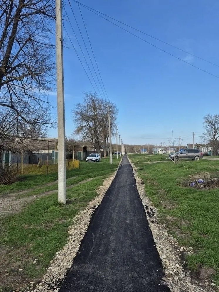 В посёлке Михайловка Советского округа Ставрополья благоустроили пешеходную зону