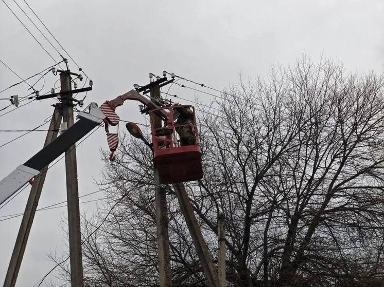 В станице Марьинской на Ставрополье завершились работы по обновлению уличного освещения