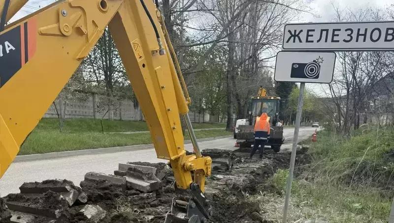 В Железноводске начали ремонт улицы Ленина