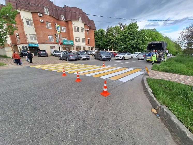 В Ставрополе обновили 70 тысяч квадратных метров дорожной разметки